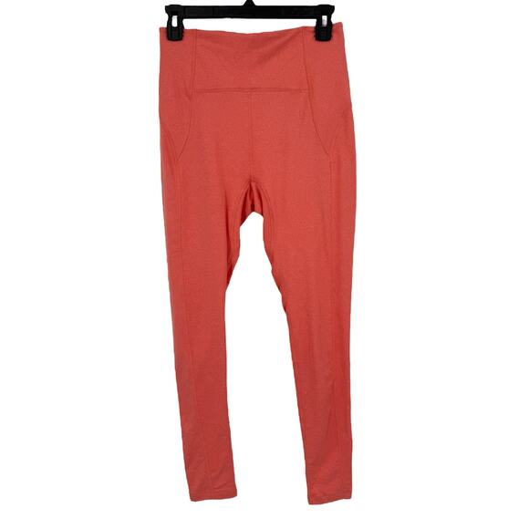 Free People FP Movement Solid Wave Rider Leggings orange size Medium M - Picture 1 of 6